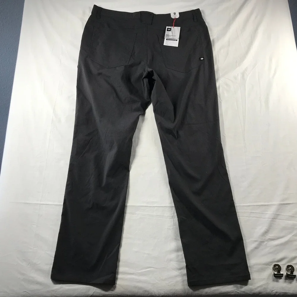 686 Everywhere Pant Relaxed Fit Charcoal Grey Mens 38x34 New NWT KCRGNS07